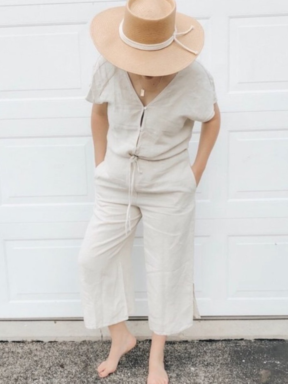 Cloth & Stone Linen Jumper | Size Small